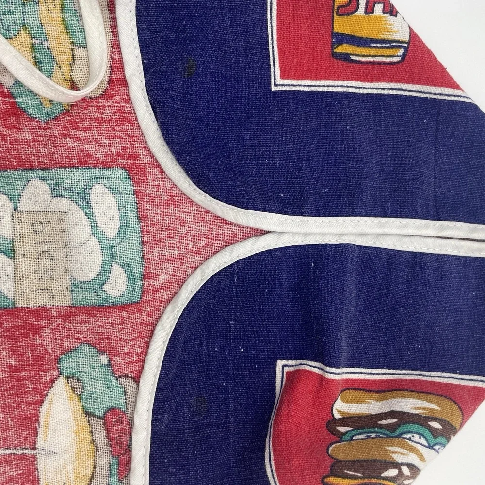 vntg‎ late 80's graphic American bbq apron 